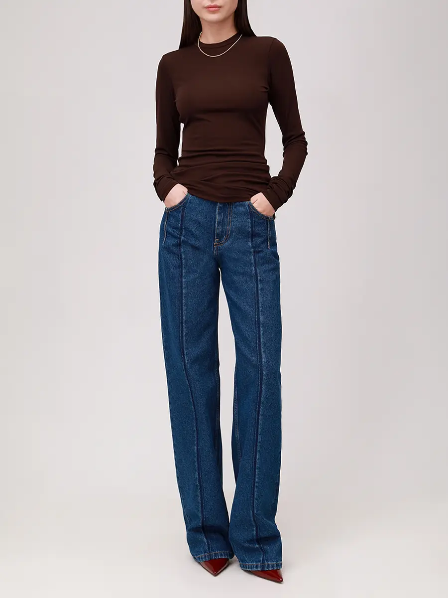 Джинсы хлопковые DARKPARK WTR66 DBL01W072 Синий  Фото 2