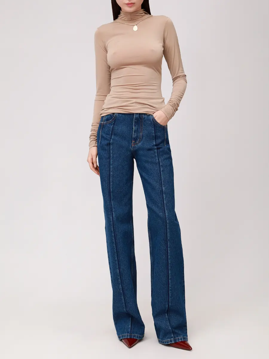 Лонгслив с капюшоном DARKPARK WJE22 FAC33 /0083 Бежевый  Фото 3