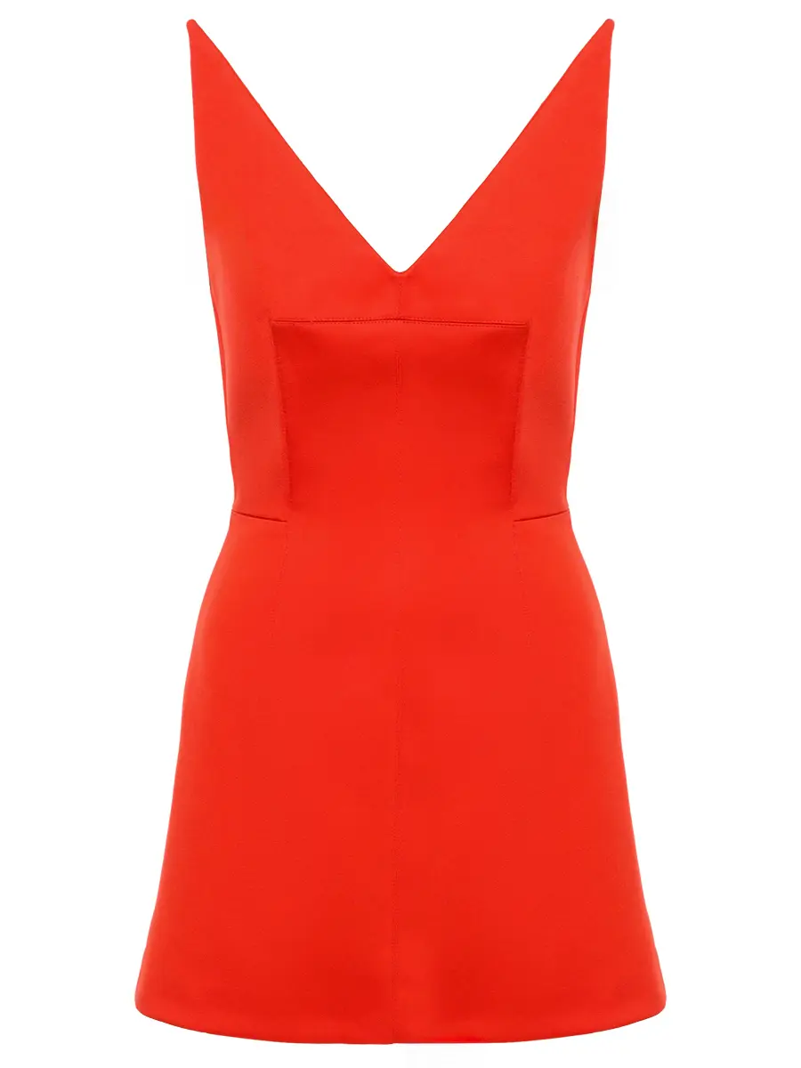 Платье однотонное DAVID KOMA PF25DK01D/RED Красный 
