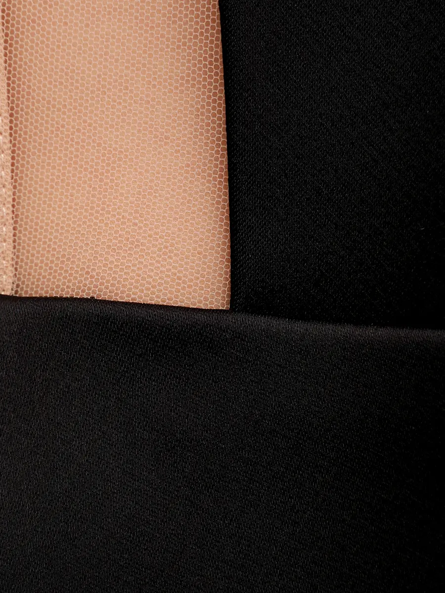 Платье однотонное DAVID KOMA PF25DK04D/BLACK Черный  Фото 6