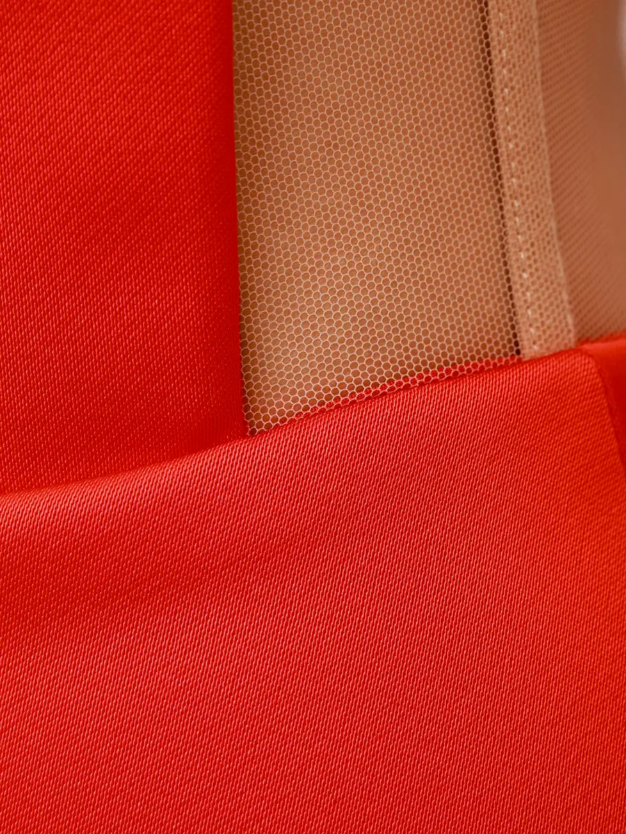 Платье однотонное DAVID KOMA PF25DK04D/RED Красный  Фото 6