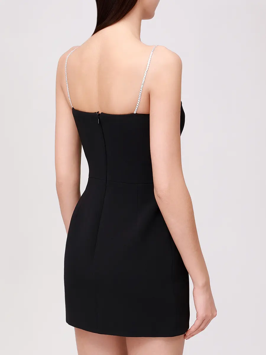 Платье со стразами DAVID KOMA PF25DK75D Черный  Фото 3