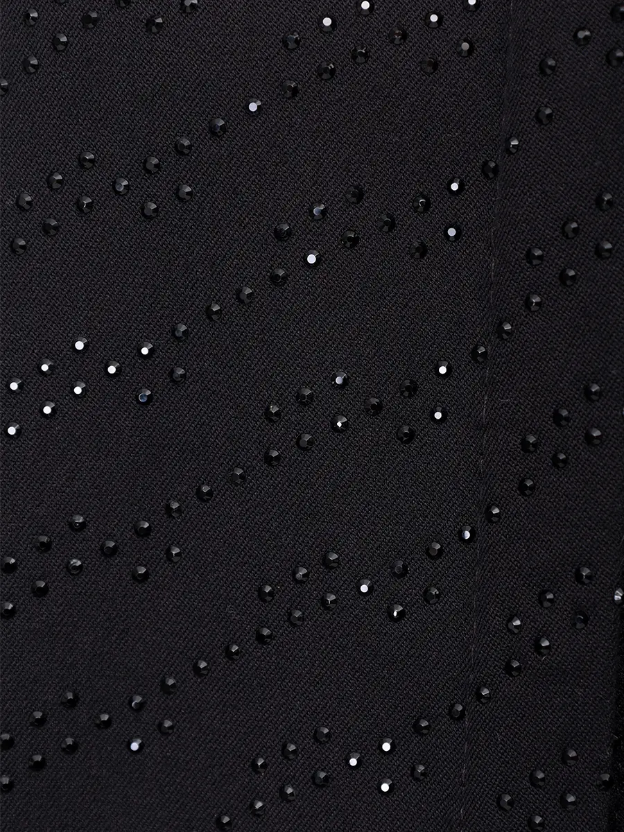 Рубашка со стразами DAVID KOMA PF25DK09/BLACK_BLACK Черный  Фото 6