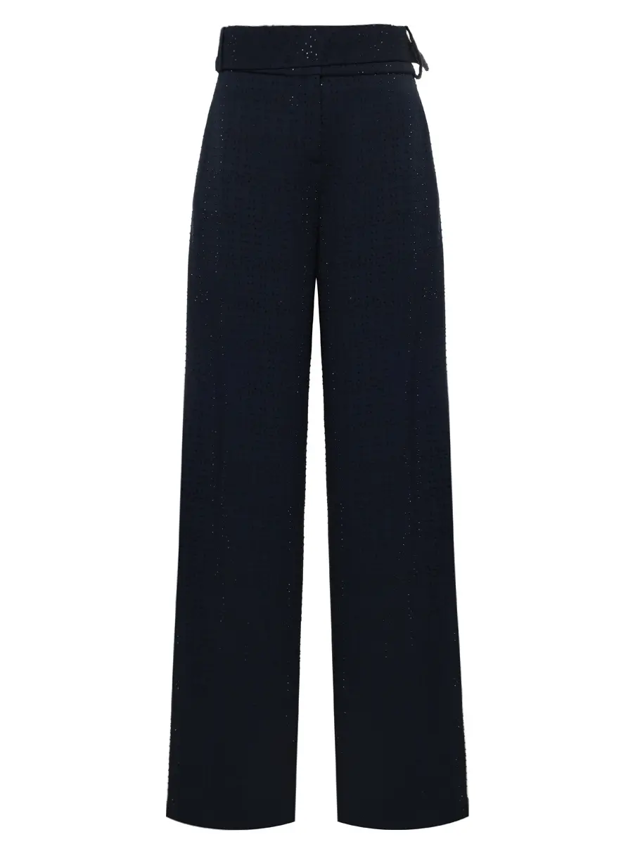 

Брюки со стразами, Синий, PF25DK09TR/NAVY_BLACK