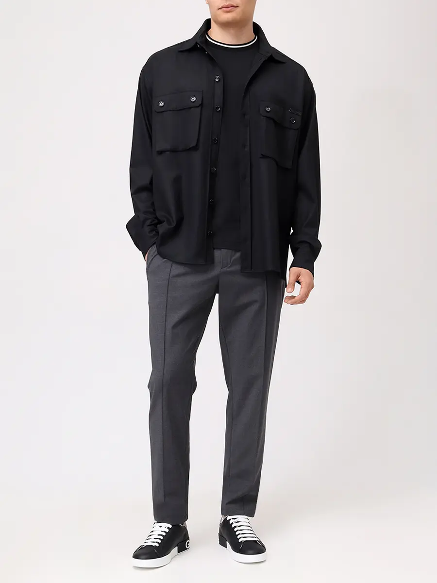 Футболка хлопковая DOLCE & GABBANA G8RA2Z FU7EQ N0000 Черный  Фото 2