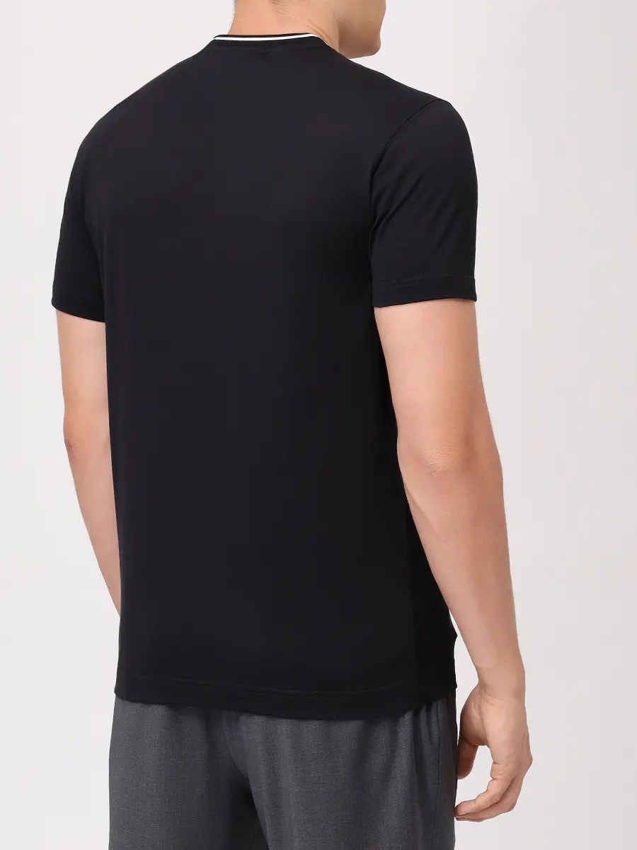 Футболка хлопковая DOLCE & GABBANA G8RA2Z FU7EQ N0000 Черный  Фото 3