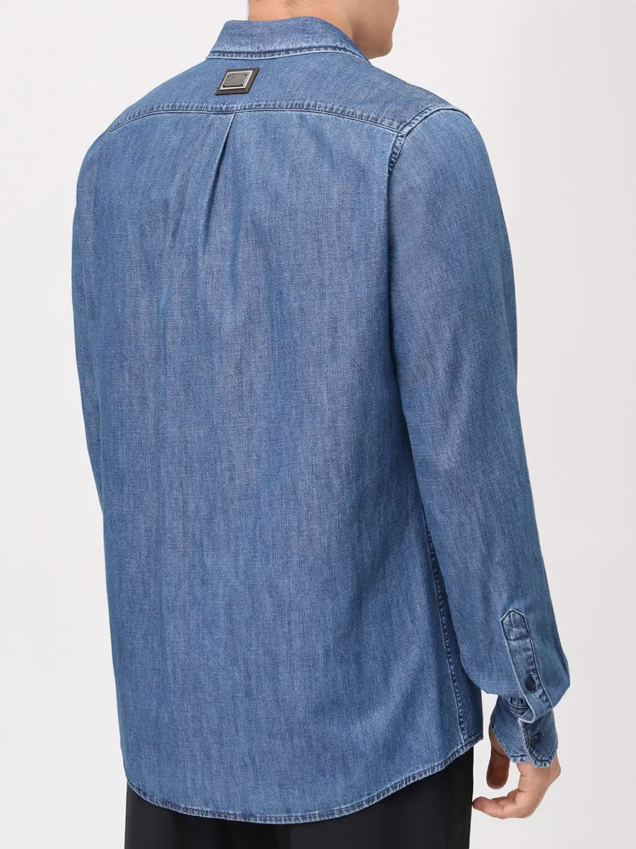 Рубашка джинсовая DOLCE & GABBANA G5IX8D G8LP1 S9001 Синий  Фото 3