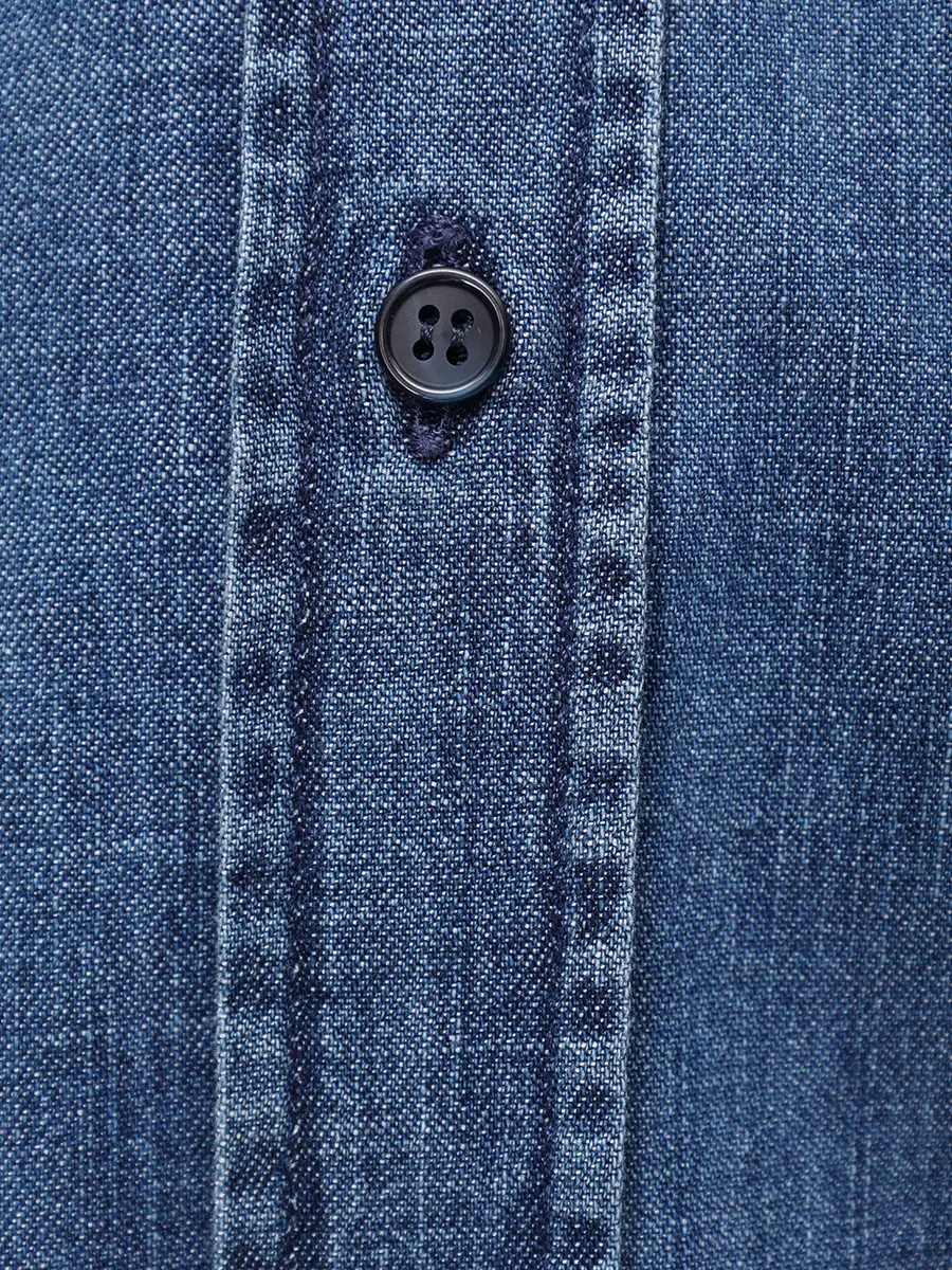 Рубашка джинсовая DOLCE & GABBANA G5IX8D G8LP1 S9001 Синий  Фото 6