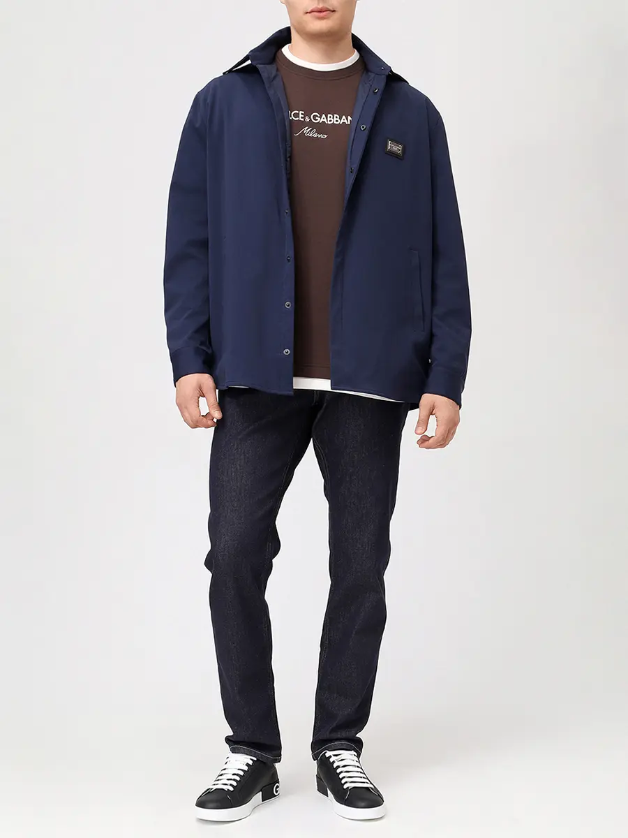 Джинсы Regular Fit хлопковые DOLCE & GABBANA GYJCCD G8NH9 S9001 Темно Синий  Фото 2
