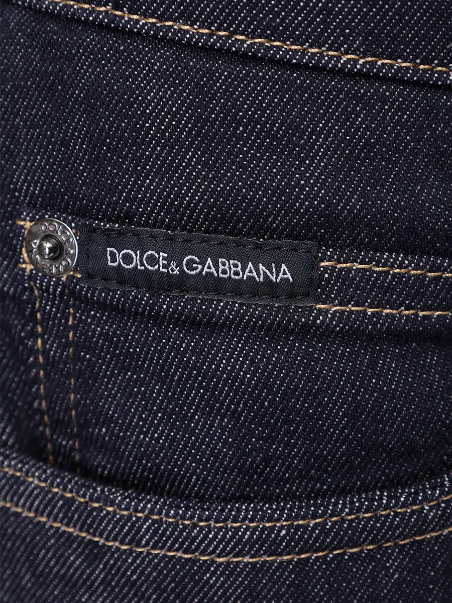 Джинсы Regular Fit хлопковые DOLCE & GABBANA GYJCCD G8NH9 S9001 Темно Синий  Фото 6
