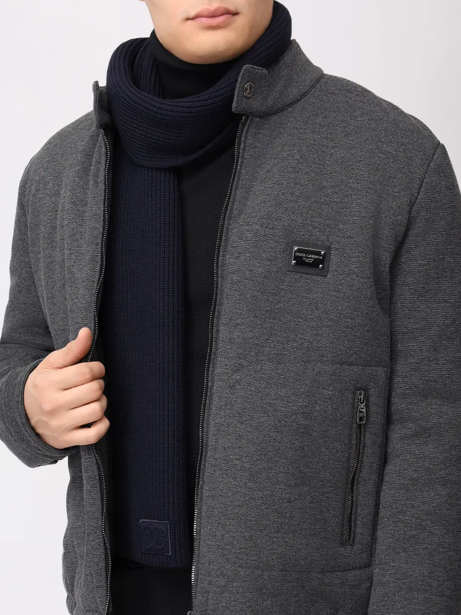 Шарф шерстяной DOLCE & GABBANA GX13KZ JDVCI B0665 Синий  Фото 2