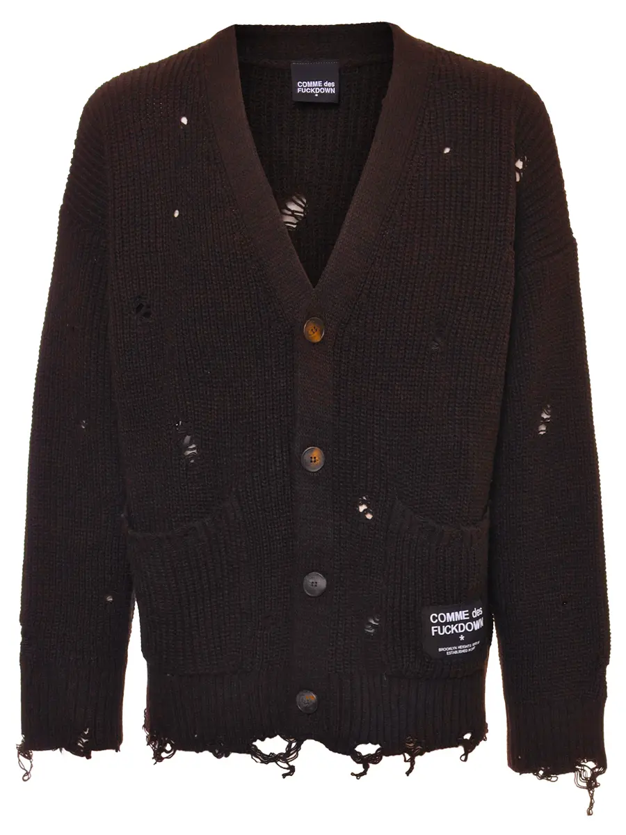Кардиган вязаный COMME DES FUCKDOWN CFABM01759 MORO Коричневый 