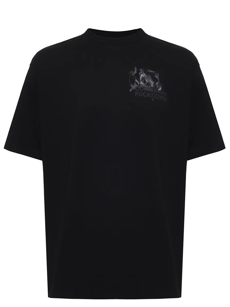 

Футболка хлопковая, Черный, CFABM01824 NERO