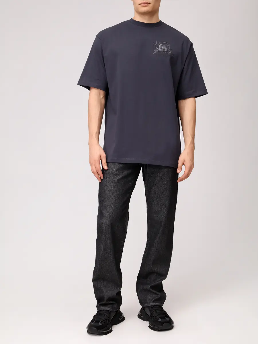 Футболка хлопковая COMME DES FUCKDOWN CFABM01824 FERRO Темно - Серый  Фото 2