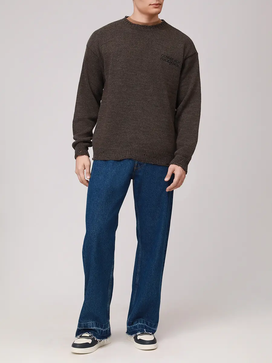 Джемпер вязаный COMME DES FUCKDOWN CFABM01755 FANGO Коричневый  Фото 2