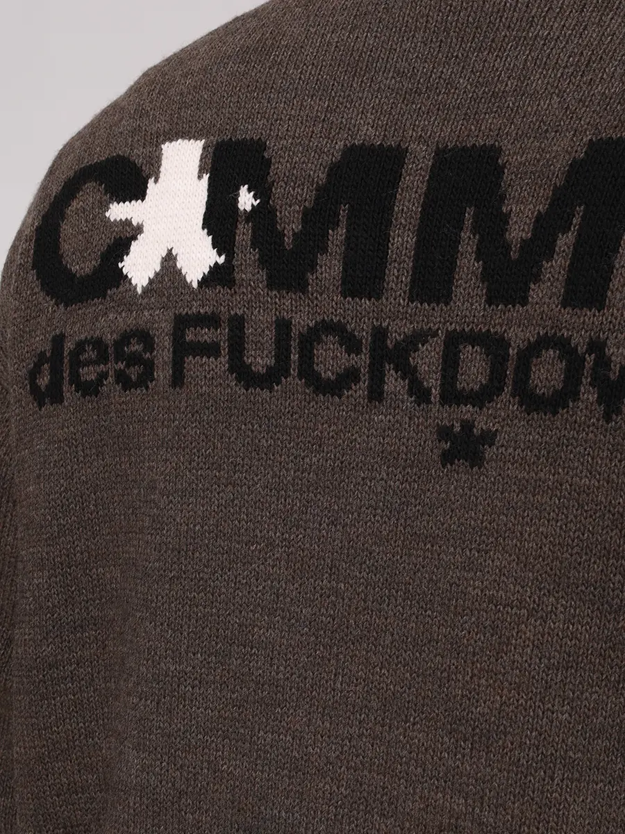 Джемпер вязаный COMME DES FUCKDOWN CFABM01755 FANGO Коричневый  Фото 5