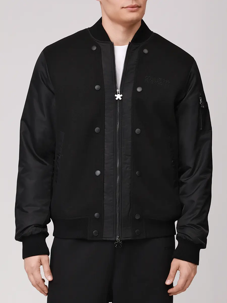 Бомбер однотонный COMME DES FUCKDOWN CFABM01703 NERO Черный  Фото 4