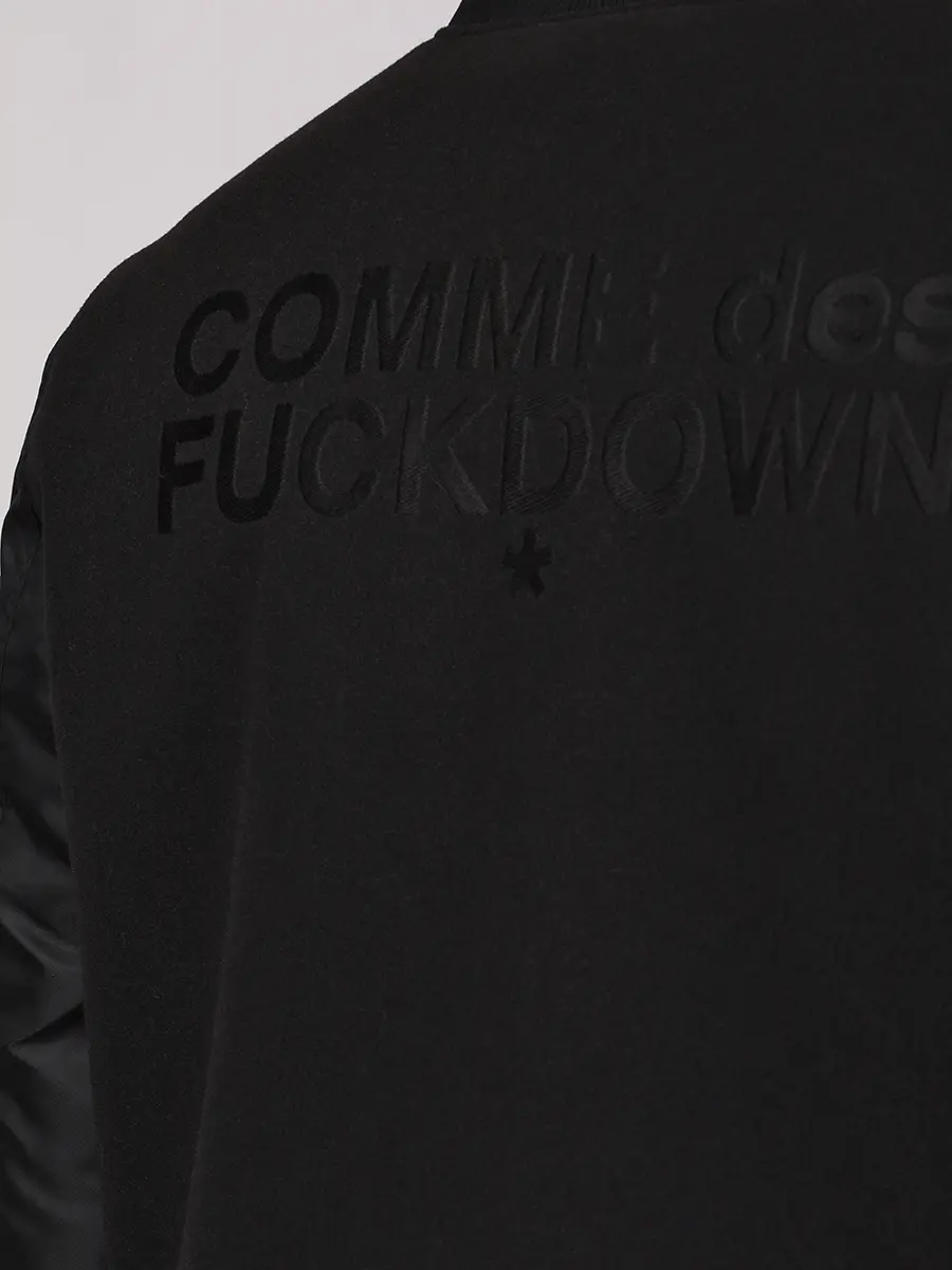 Бомбер однотонный COMME DES FUCKDOWN CFABM01703 NERO Черный  Фото 5