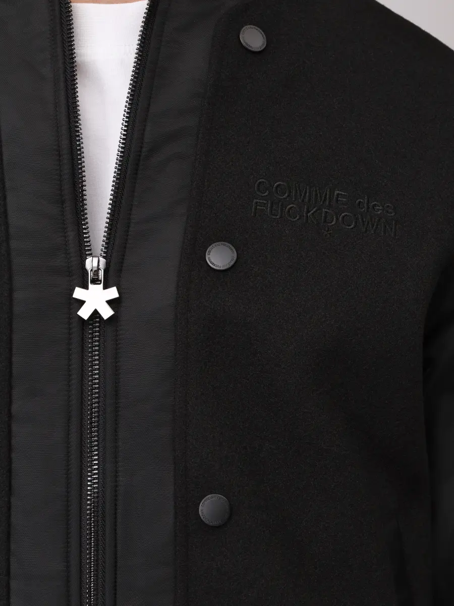 Бомбер однотонный COMME DES FUCKDOWN CFABM01703 NERO Черный  Фото 6