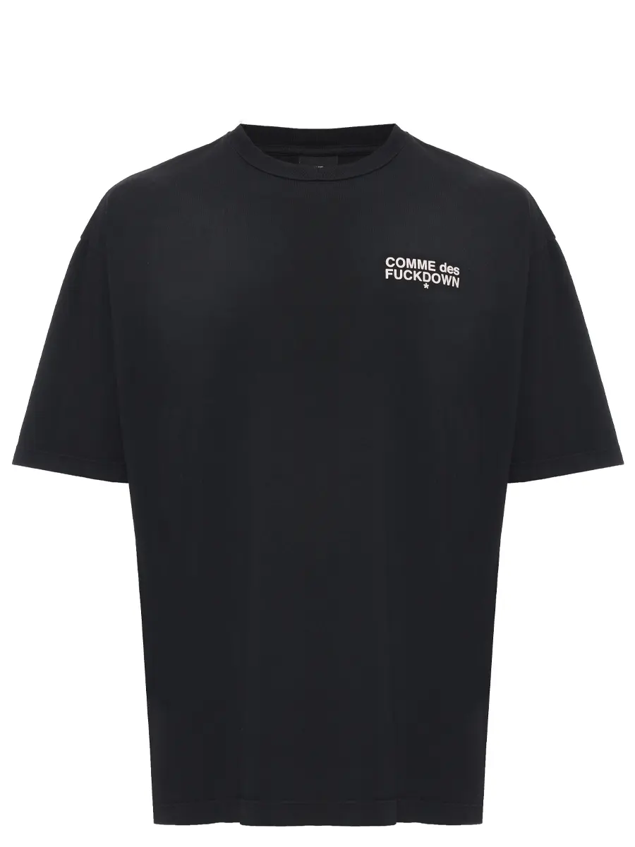 Футболка хлопковая COMME DES FUCKDOWN CFABM01742 NERO Черный 