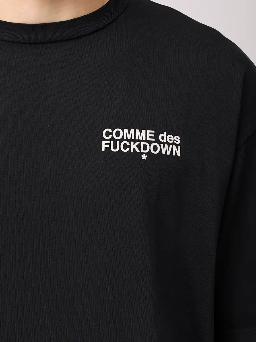 Футболка хлопковая COMME DES FUCKDOWN CFABM01742 NERO Черный  Фото 5