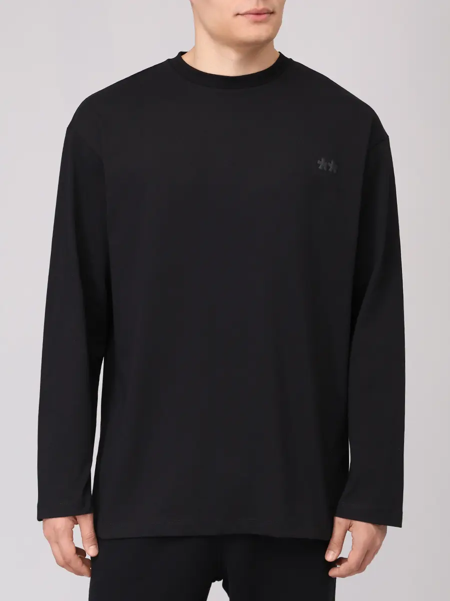 

Лонгслив хлопковый, Черный, CFABM01732 NERO