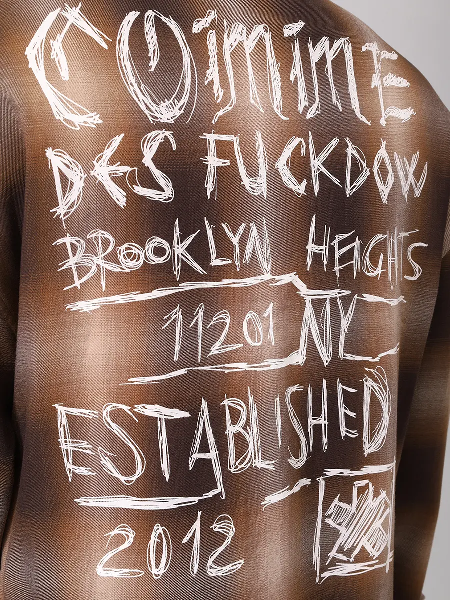 Рубашка в клетку COMME DES FUCKDOWN CFABM01811 MORO Коричневый  Фото 5