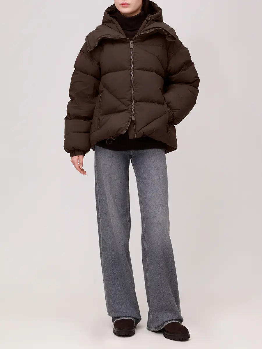 Пуховик стеганый BACON BACPIGIA598 BAC075 BORDEAUX Бордовый  Фото 2