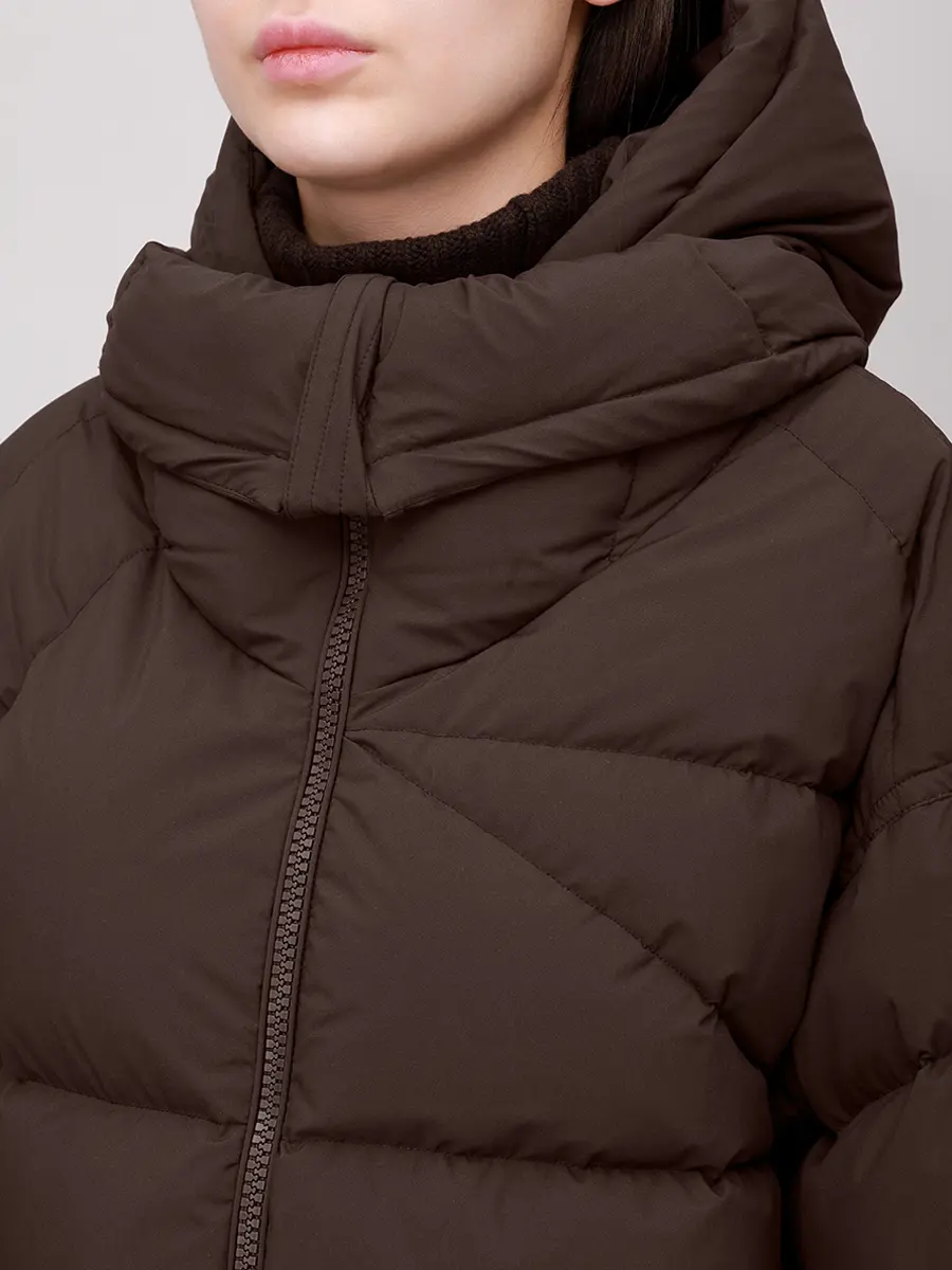 Пуховик стеганый BACON BACPIGIA598 BAC075 BORDEAUX Бордовый  Фото 5