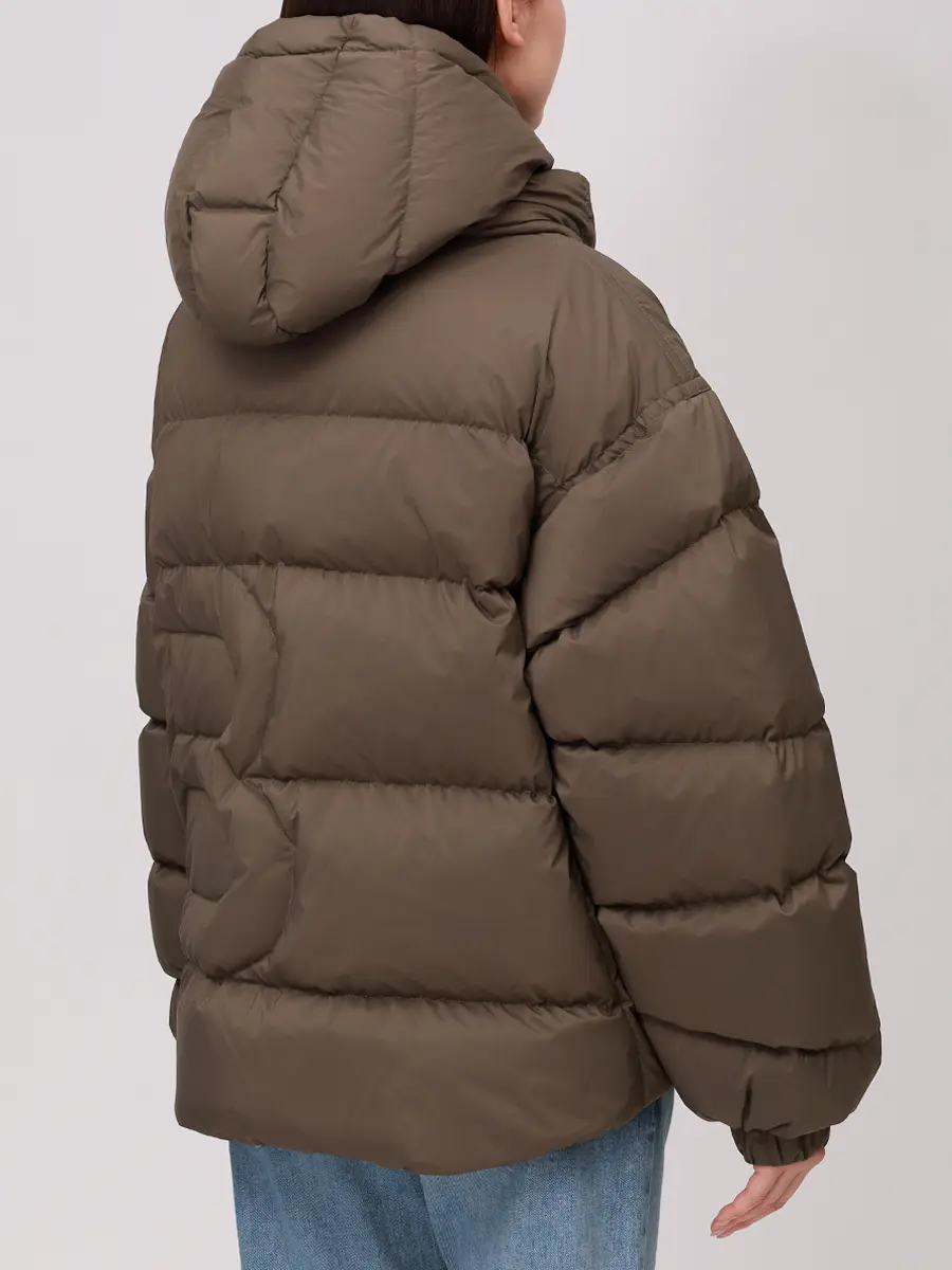 Пуховик стеганый BACON BACPIGIA598 BAC086 DARK OLIVE Хаки  Фото 3