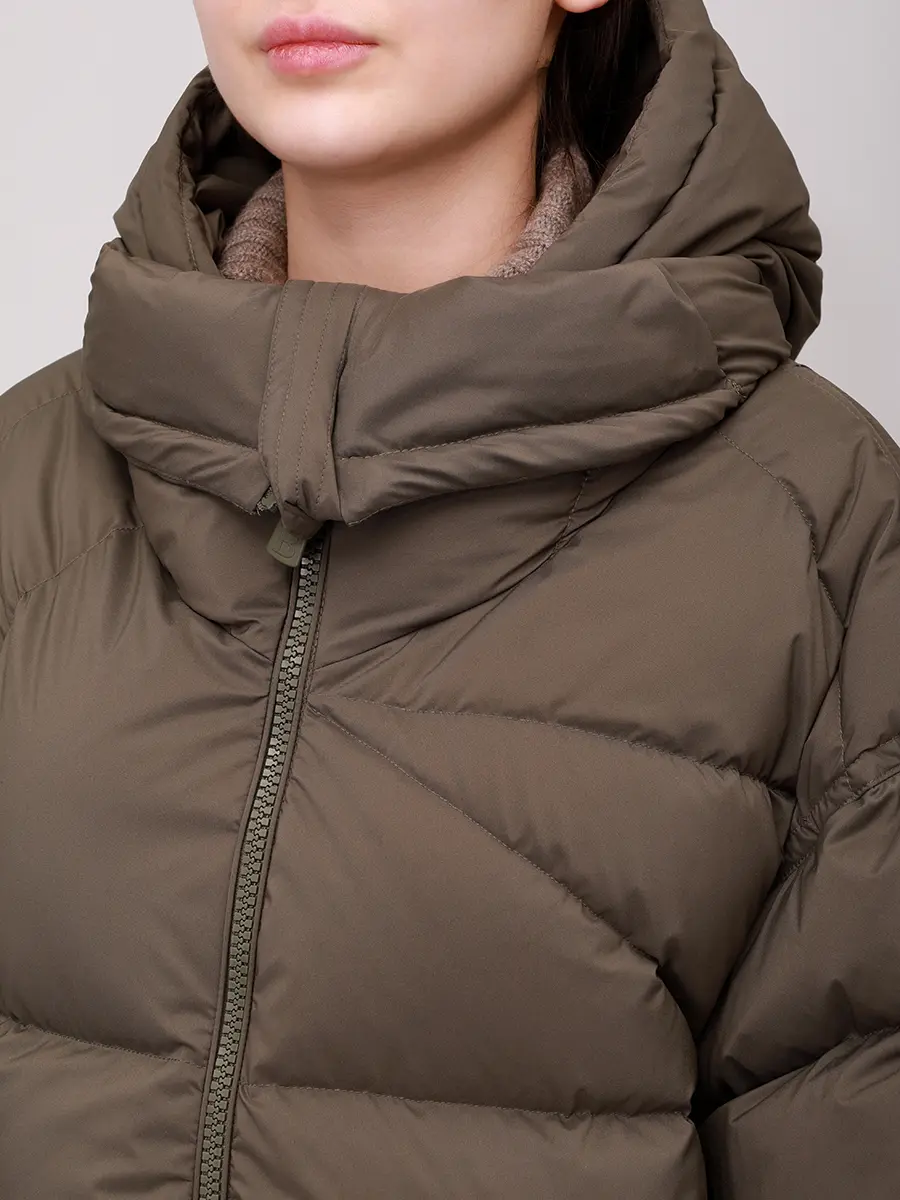 Пуховик стеганый BACON BACPIGIA598 BAC086 DARK OLIVE Хаки  Фото 5