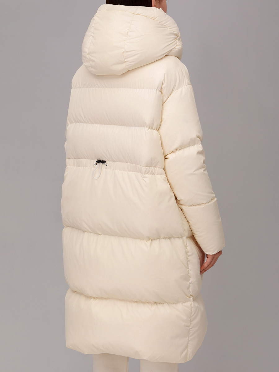 

Пуховик стеганый, Кремовый, BACPIGIA600 BAC055 WHITE MILK