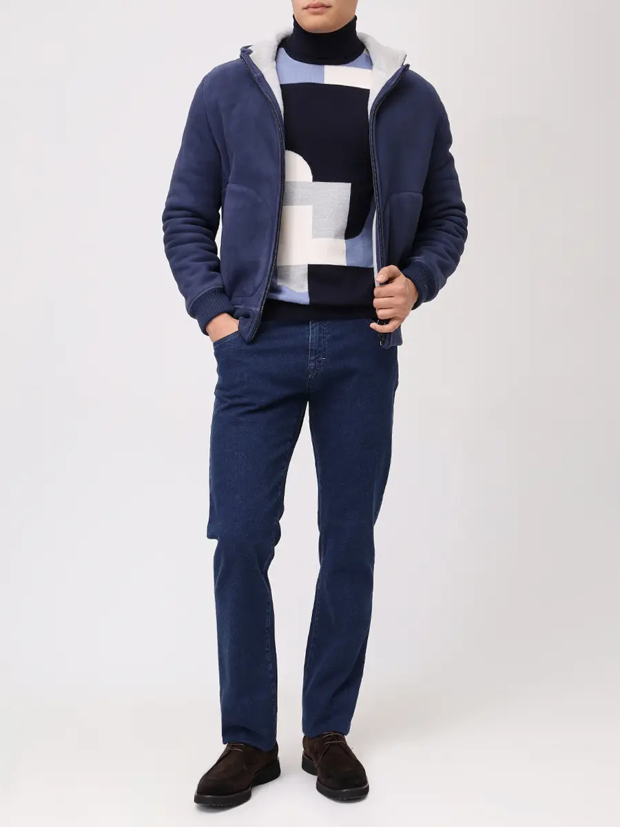 Водолазка шерстяная RADI PERUGIA 7068-817 6091 Синий  Фото 2