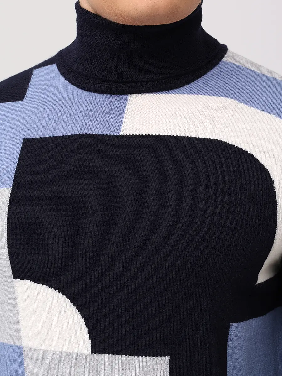 Водолазка шерстяная RADI PERUGIA 7068-817 6091 Синий  Фото 5