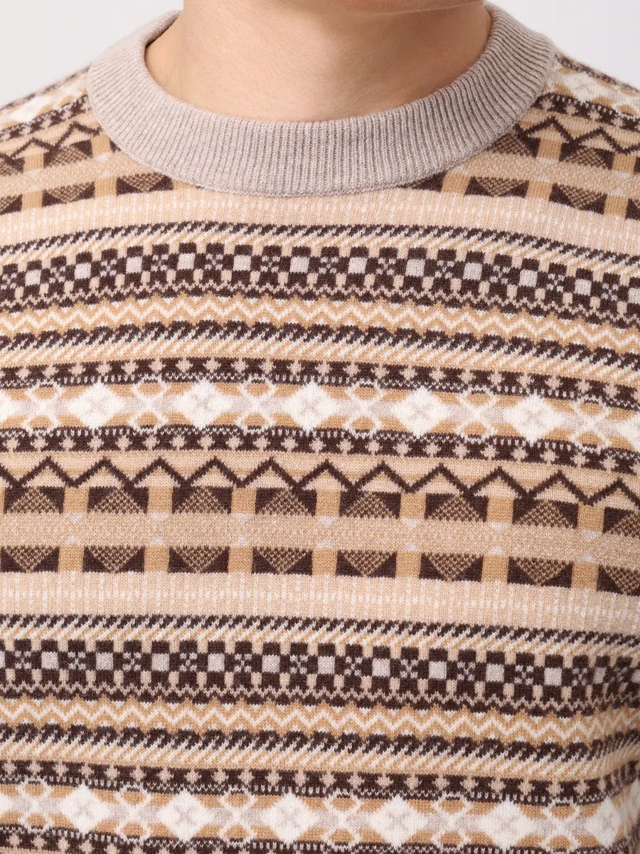 Джемпер шерстяной RADI PERUGIA 7030-808 6000 Коричневый  Фото 5