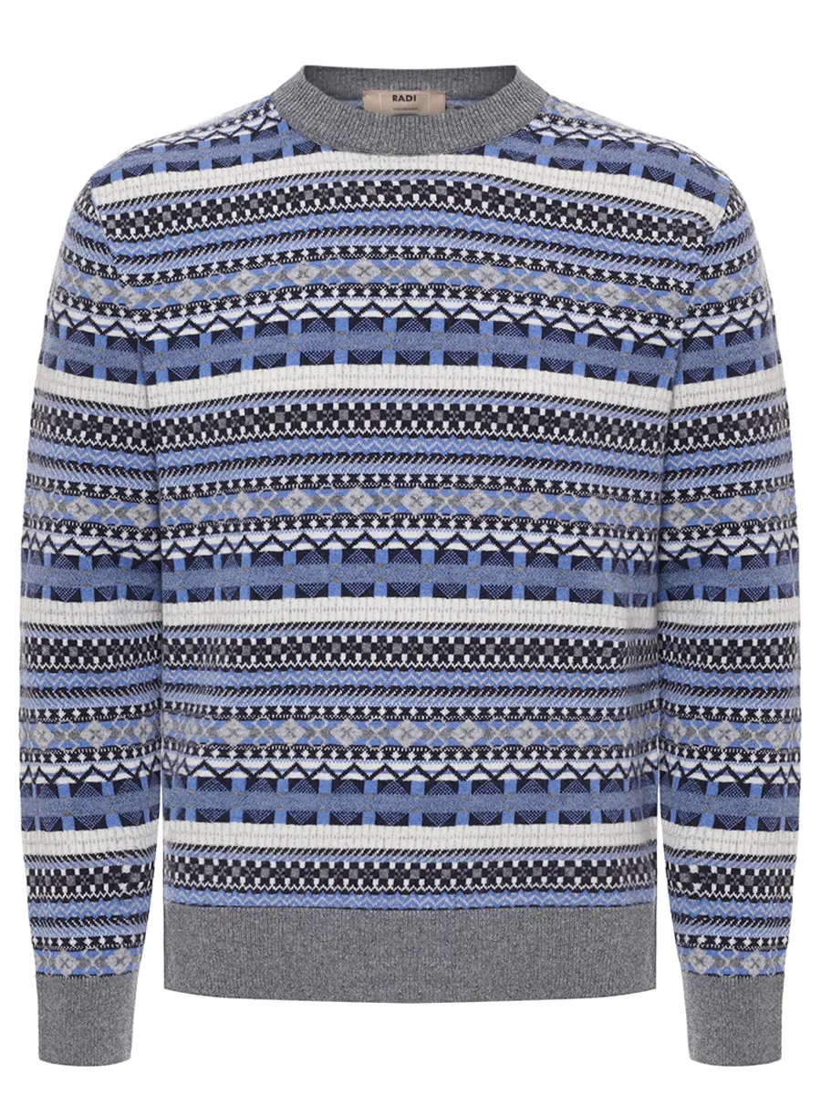 Джемпер шерстяной RADI PERUGIA 7030-808 6003 Принт 