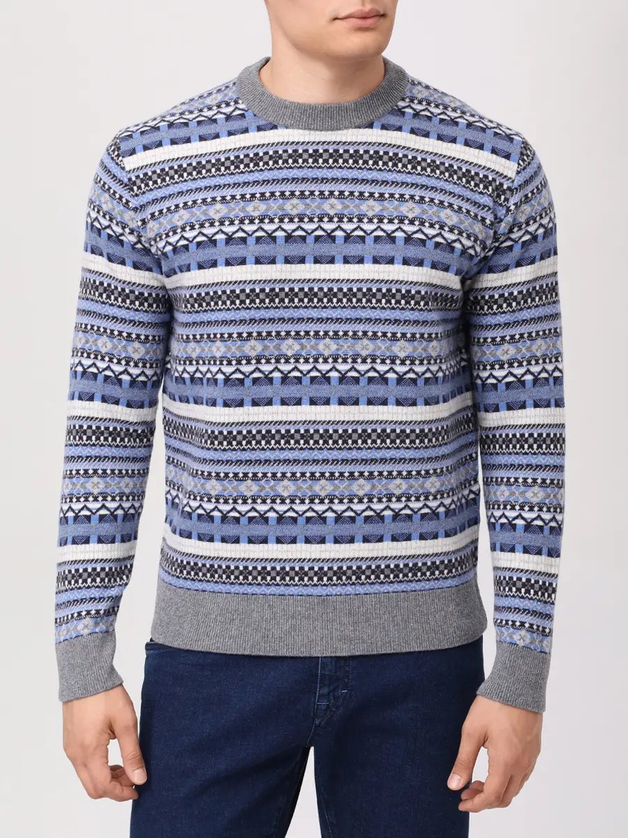 Джемпер шерстяной RADI PERUGIA 7030-808 6003 Принт  Фото 4