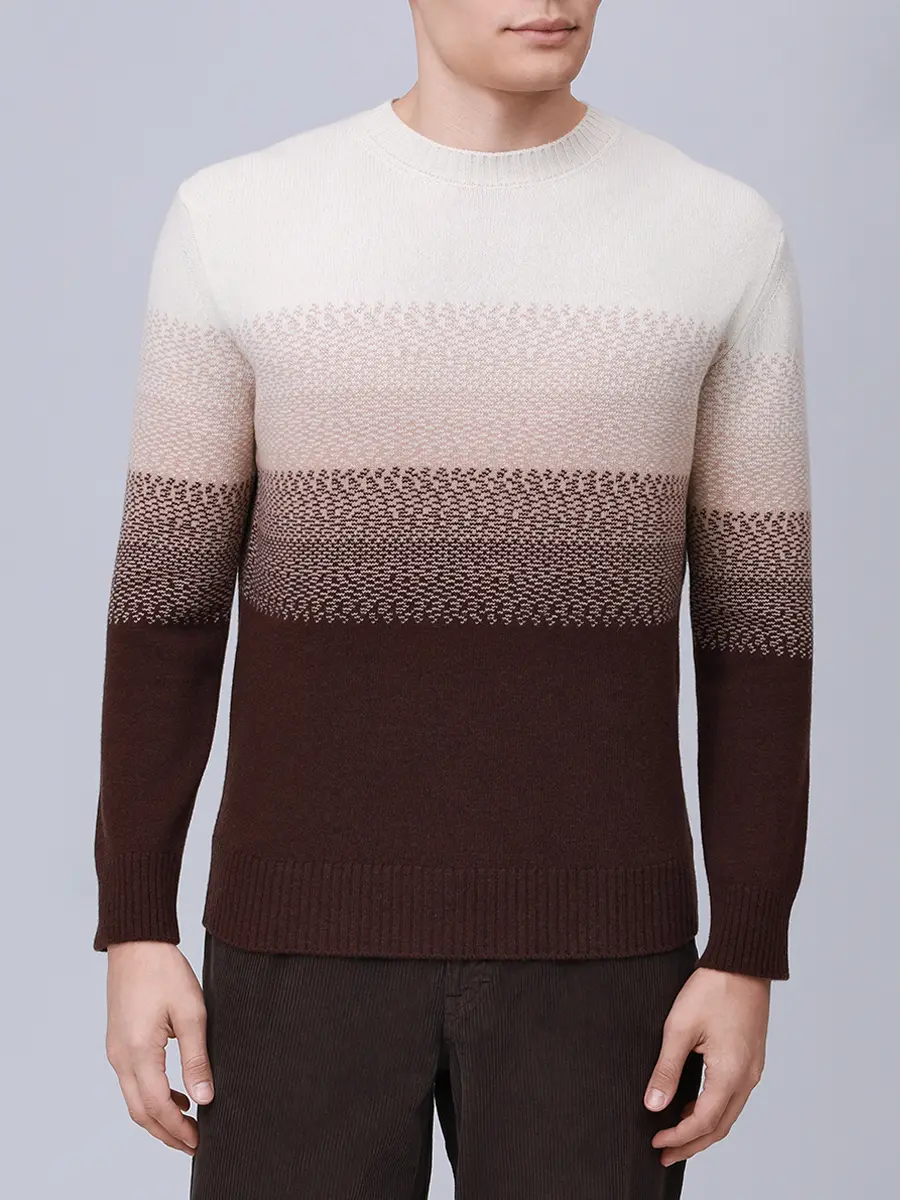 Джемпер шерстяной RADI PERUGIA 7033-809 6012 Коричневый  Фото 4