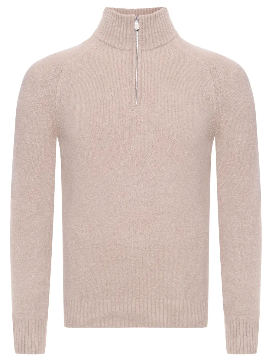 Джемпер из шерсти и хлопка RADI PERUGIA 7001-800 250 Бежевый 