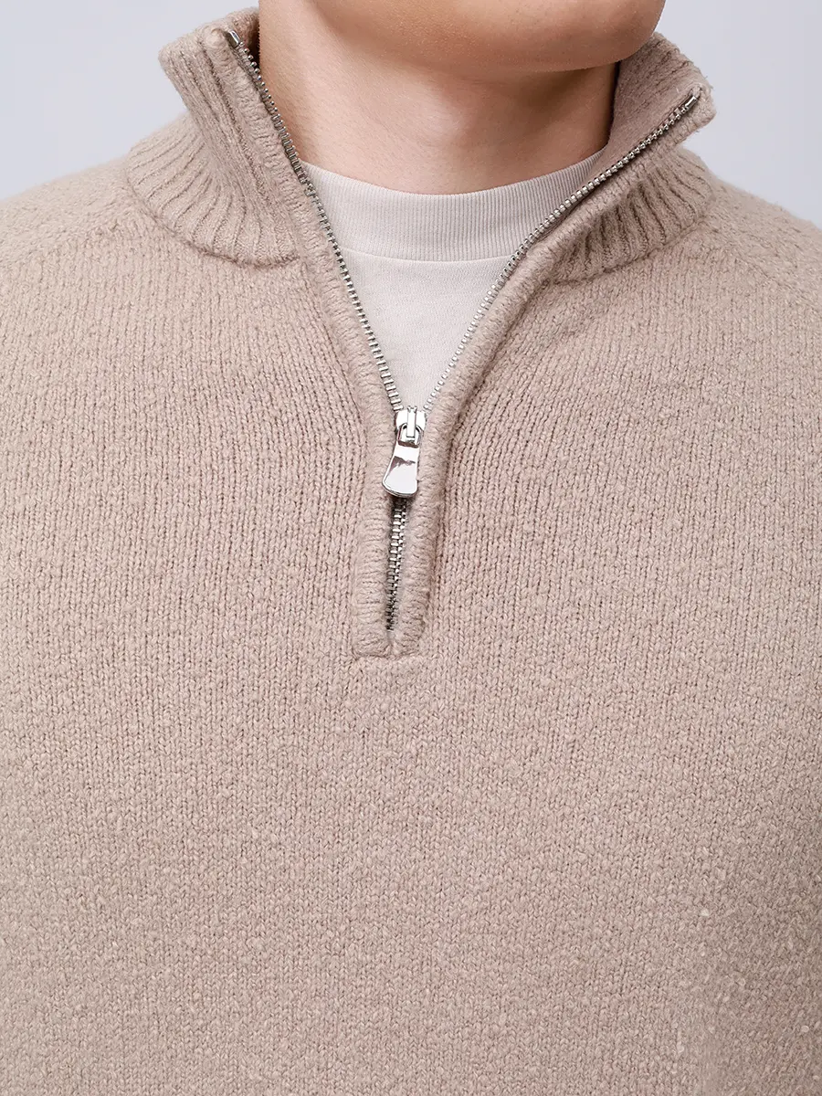 

Джемпер из шерсти и хлопка, Бежевый, 7001-800 250