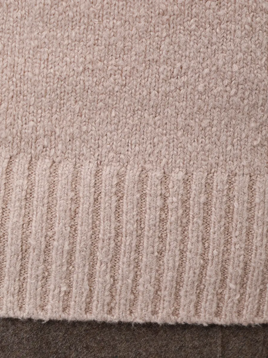 Джемпер из шерсти и хлопка RADI PERUGIA 7001-800 250 Бежевый  Фото 6