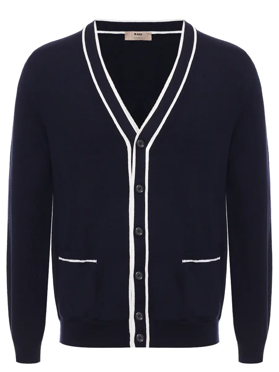 Кардиган шерстяной RADI PERUGIA 6016-702 5031 Синий 