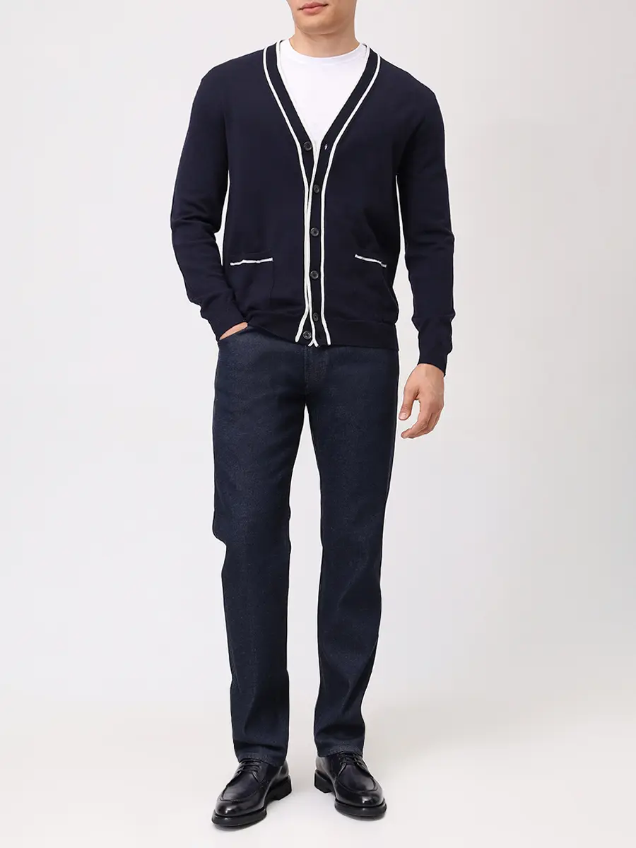 Кардиган шерстяной RADI PERUGIA 6016-702 5031 Синий  Фото 2