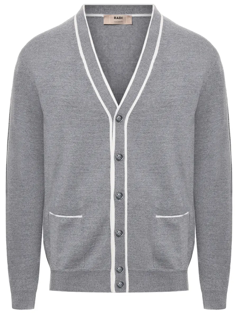 Кардиган шерстяной RADI PERUGIA 6016-702 5033 Серый 