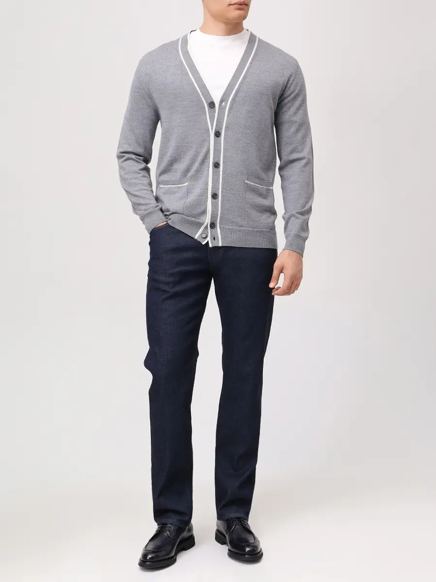 Кардиган шерстяной RADI PERUGIA 6016-702 5033 Серый  Фото 2