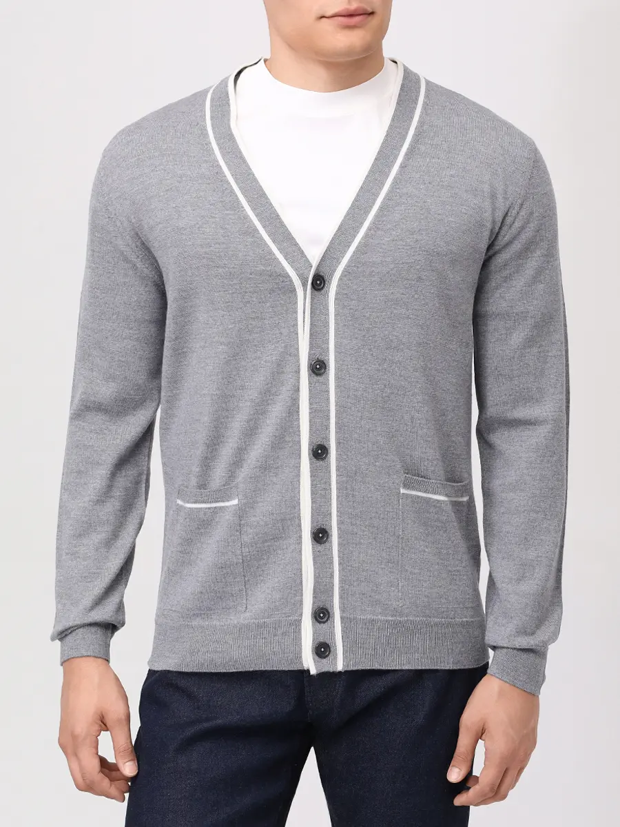 Кардиган шерстяной RADI PERUGIA 6016-702 5033 Серый  Фото 4