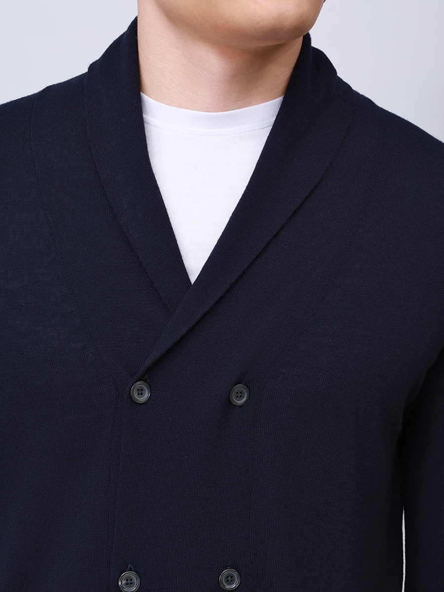 Кардиган шерстяной RADI PERUGIA 6684-719 650 Тёмно - Синий  Фото 5