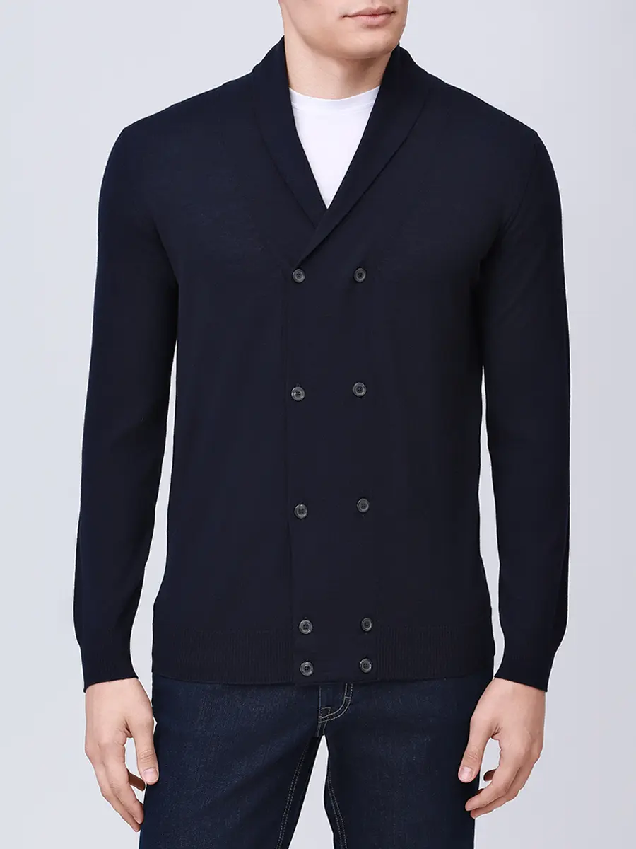 Кардиган шерстяной RADI PERUGIA 6684-719 650 Тёмно - Синий  Фото 4