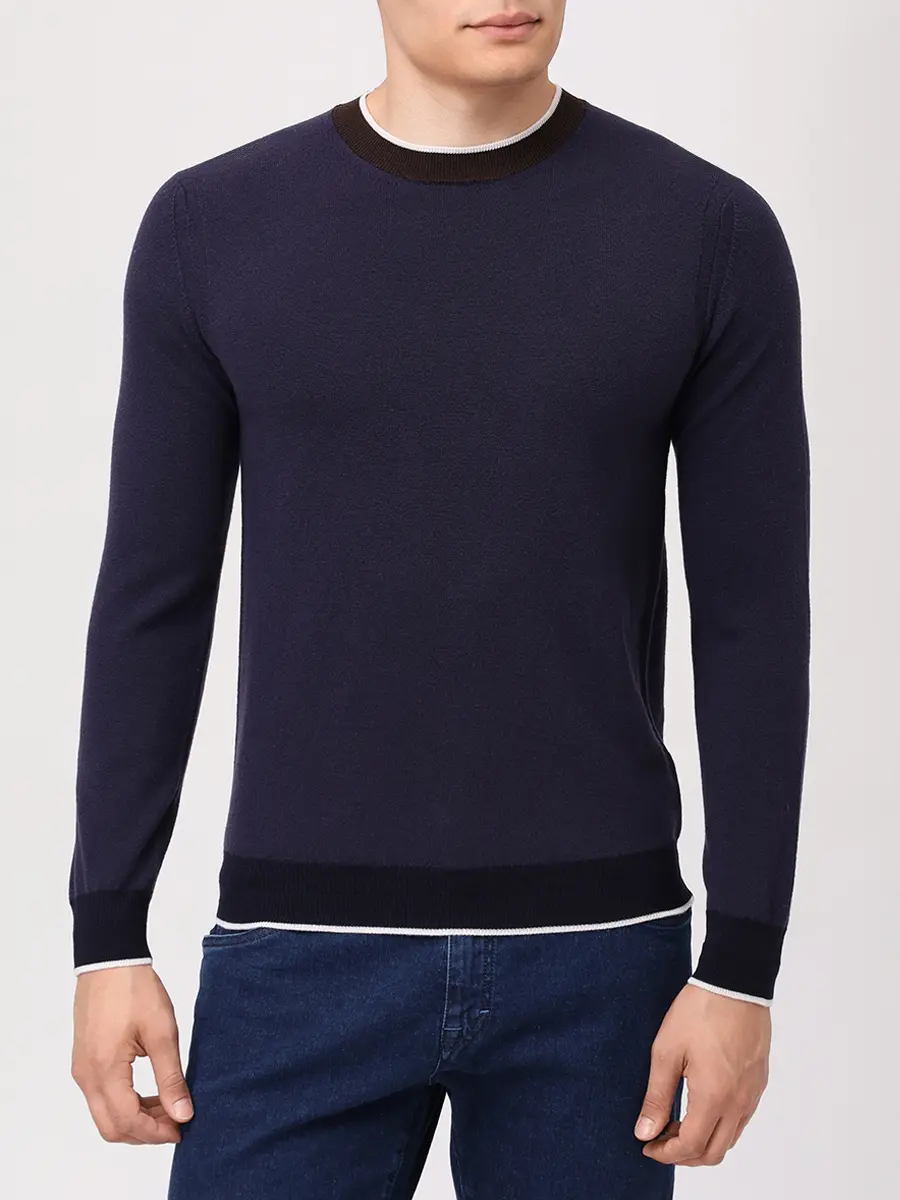 Джемпер шерстяной RADI PERUGIA 6550-716 5102 Синий  Фото 4