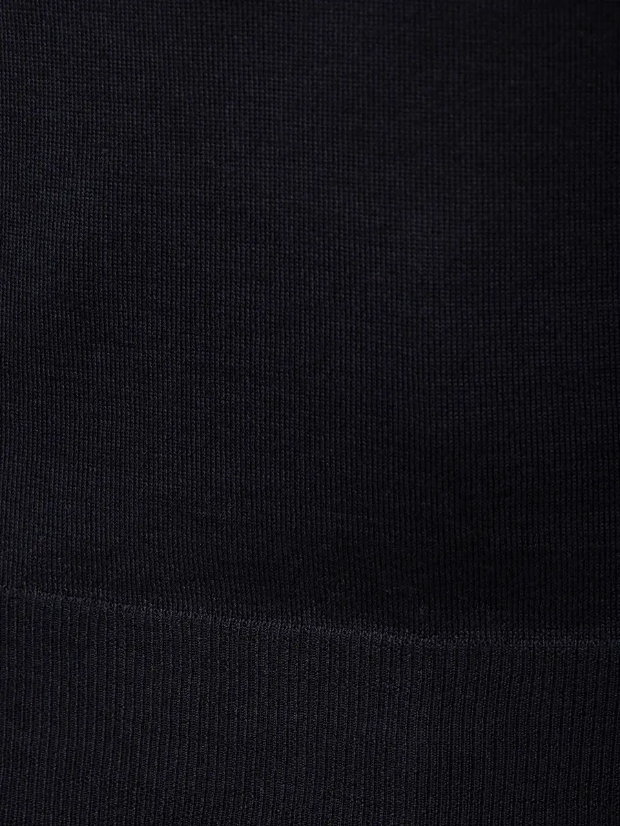 Поло из шерсти и шелка RADI PERUGIA 5304-606 900 Черный  Фото 6